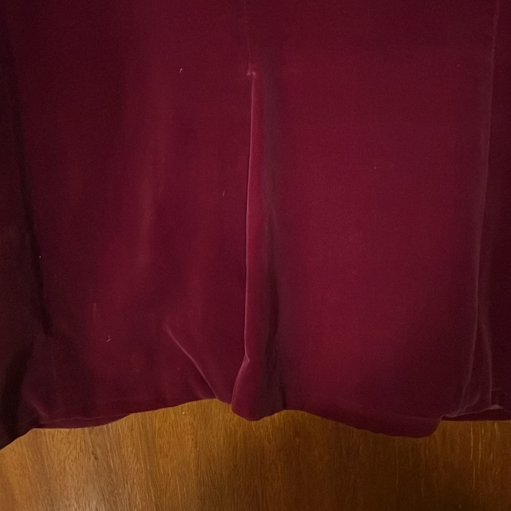 vintage velvet maroon jacket - Picture 9 of 9